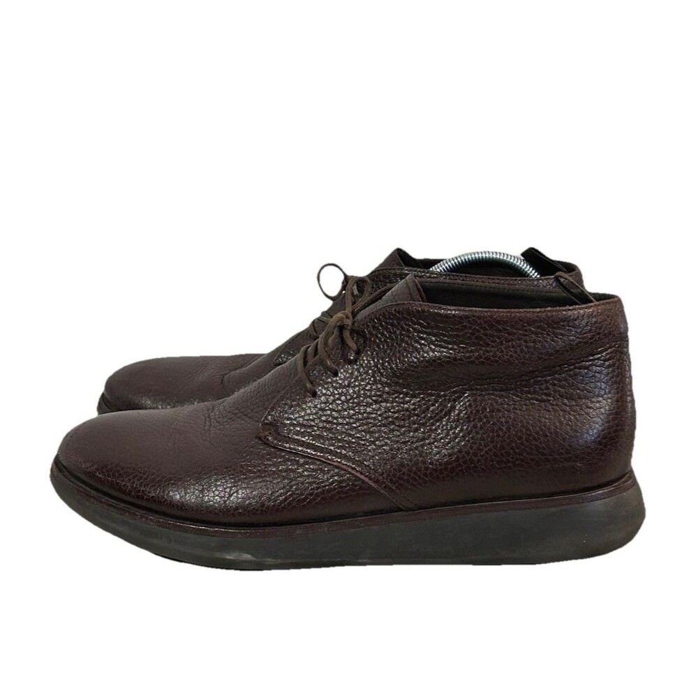 Giorgio Armani Men’s Size 11 Pebbled Leather Chukka Boots X2M236 Made In Italy - Picture 4 of 11